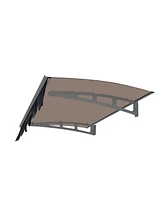 47" x 34" Polycarbonate Door Window Awning with Valance