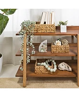 Jonathan Y Tress Minimalist Hand-Woven Hyacinth Nesting Baskets, Natural (Set of 3)