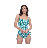 Profile by Gottex Women's Square Neck One Piece Swimsuit