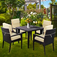 Aoodor Outdoor Chair Cushion 20.5x20.5x4.33 inches Patio Furniture Seat Cushion