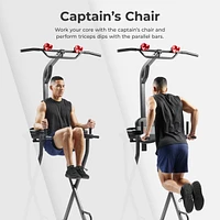 Sunny Health & Fitness Multifunctional & Adjustable Height Power Tower – Sf-XF922081