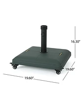 Concrete Umbrella Base With Wheels For Patio