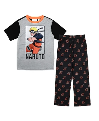 Naruto Boys Shippuden Hidden Leaf Youth Pajama Pants & Shirt Set