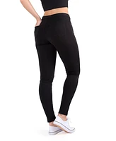 MeMoi Women's French Terry Cotton Blend Yoga Pants