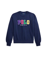 Polo Ralph Lauren Big Girls Corduroy-Logo Fleece Sweatshirt