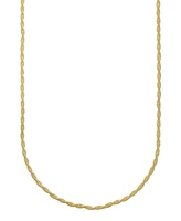 And Now This Silver Plated or 18k Gold Brass Twisted Chain Necklace