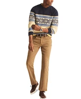 Nautica Men's Long Sleeve Fair Isle Crewneck Sweater