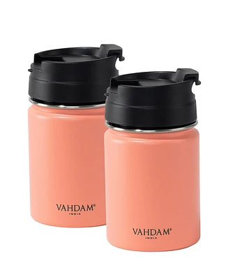 Vahdam Teas Stainless Steel Tumbler 260 Ml, Set of 2