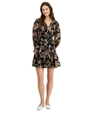 Lucy Paris Women's Garner Floral Smocked-Waist Dress