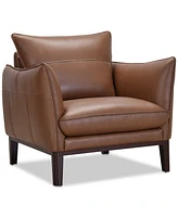 Kettner 34" Leather Chair, Created for Macy's