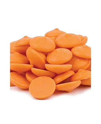 Beulah's Candyland Merckens Coating Wafers, Orange Color, 5 Pound Package, Melting Chocolate