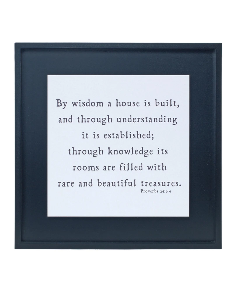 Slickblue Proverbs 24 Wooden Sentiment Plaque 19.75"sq