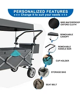 Collapsible Utility Wagon with Canopy