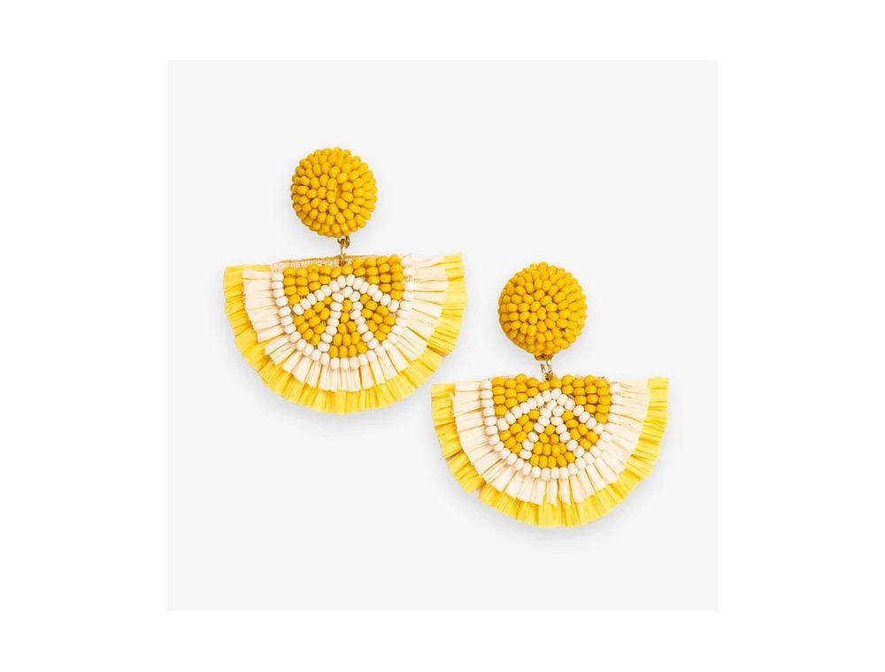 Josephine Fruit Raffia Drop Earrings