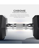 Sunny Health & Fitness Core Fit Hex Style Dumbbells -Pound (Pair