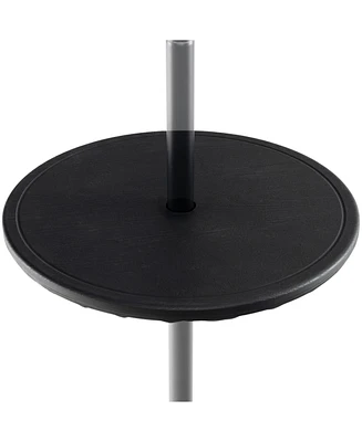 Slickblue 20 Inches Outdoor Adjustable Umbrella Table with 1.5 Inches Umbrella Hole