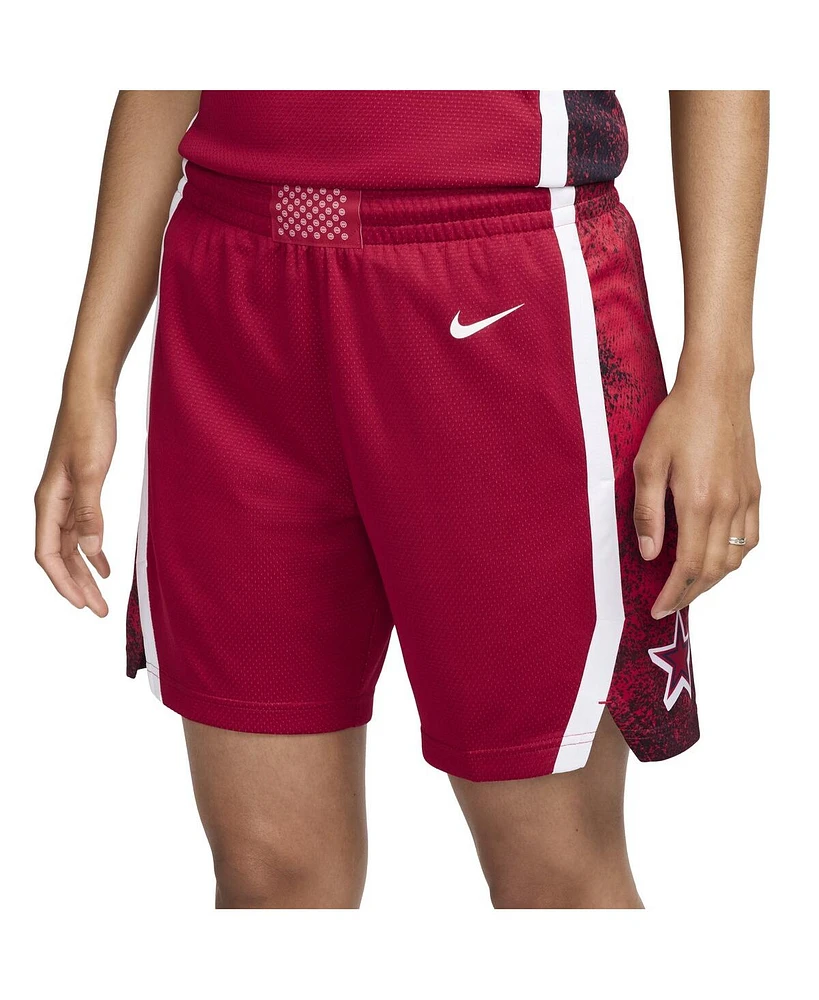 Nike Women's Red Usa Basketball Swingman Shorts