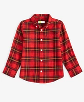 Epic Threads Little & Big Boys Mary Plaid Button-Down Flannel Shirt, Created for Macy's