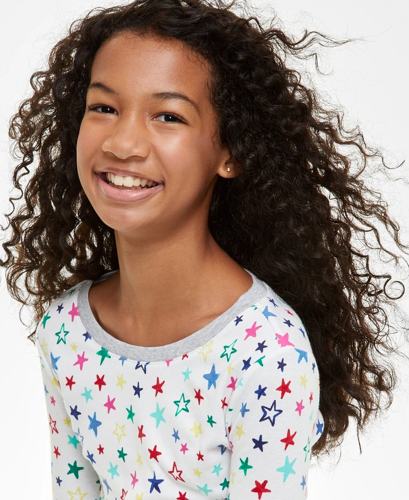 Holiday Lane Little & Big Kids Star Cotton Snug Fit Matching Family Pajamas Set, Created for Macy's