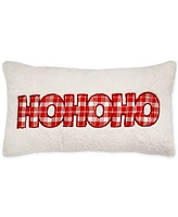 Holiday Lane Ho Ho Ho Decorative Pillow, 12" x 22", Exclusively at Macy's