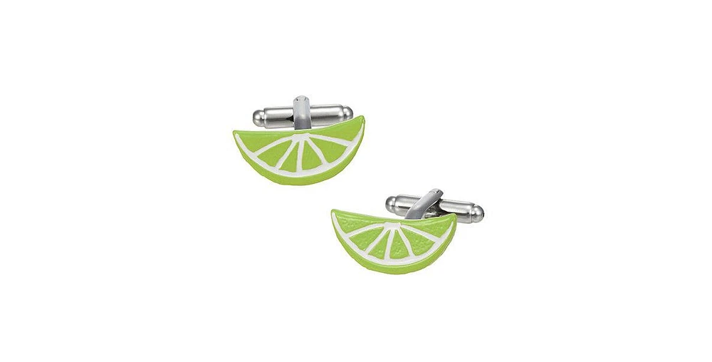 Linkup Brilliantly Colored Citrus Slice Cufflinks