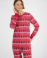 Family Pajamas Women's 2-Pc. Cotton Merry Mix It Matching Christmas Set, Created for Macy's