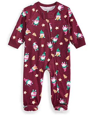 Family Pajamas Baby Gnomes Cotton Footed Holiday Pajamas, Created for Macy's