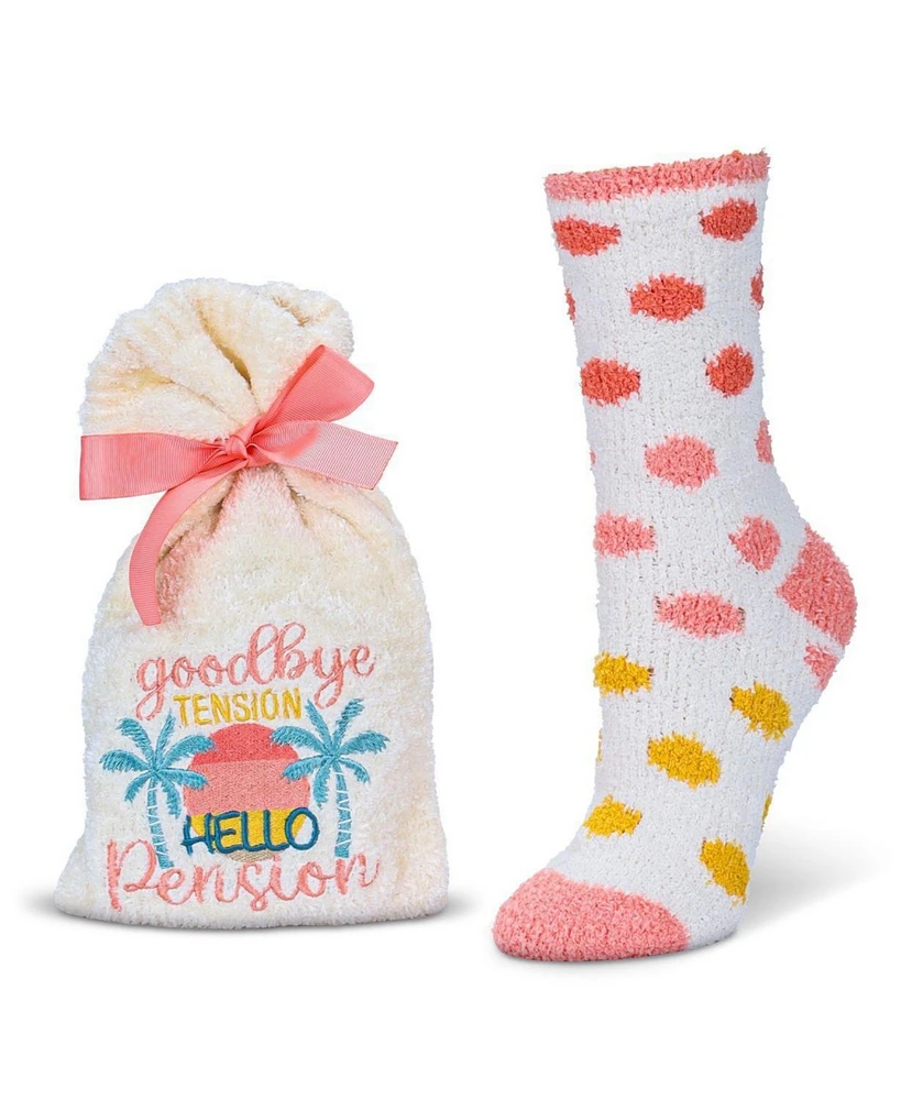 Goodbye Tension Hello Pension Cozy Socks & Gift Set