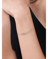 Devata Clover Chain Bracelet in 14K Gold, 6.5 in adj to 7.5 in