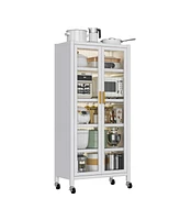 Kitchen Storage Cabinet: Microwave Oven Shelf, Organizer