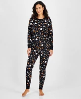 Family Pajamas Women's Spooky Mix Printed Cotton Matching Halloween Set, Created for Macy's