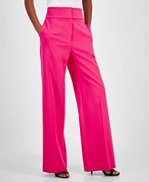 Hugo Women's Himia Solid Flare-Leg High-Rise Pants