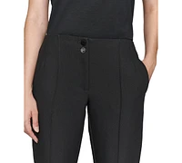 Karl Lagerfeld Paris Women's Mid-Rise Slim-Leg Pants