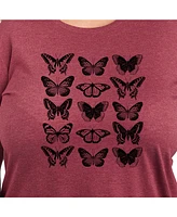 Hybrid Apparel Butterfly Grid Plus Graphic Tee
