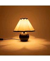 Brightech Blair 10" Led Midcentury Table Lamp with Marble Base