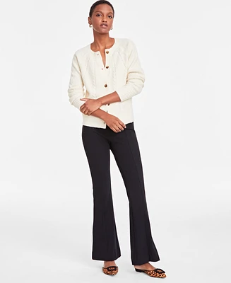 On 34th Women's Cable-Knit Button-Front Cardigan, Created for Macy's