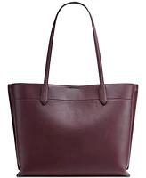 Donna Karan Bridgehampton Leather Turnlock Triple Compartment Tote