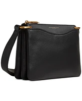 Donna Karan New York Glenwood Zippered Leather Crossbody with Tassel Detail