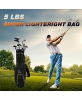 9 Inch Golf Stand Bag Divider Carry Pockets Storage