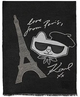 Karl Lagerfeld Paris Women's Embellished Scarf