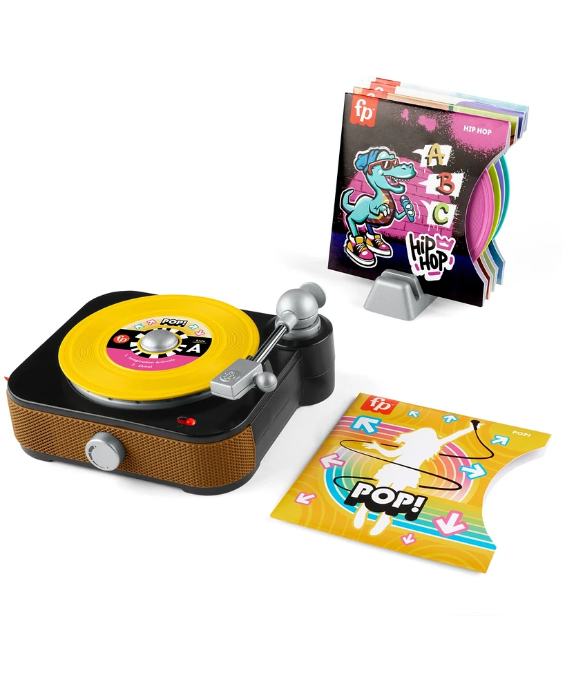 Fisher-Price Rockin' Record Player Musical Toy for Preschool Pretend Play - Multi