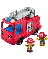 Fisher-Price Little People Fire Truck Musical Toddler Toy with Lights Sounds 2 Figures - Multi