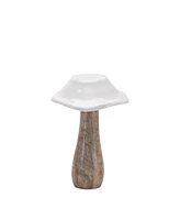 Slickblue Mushroom Figurine Set of 4 Whimsical Decor for Home and Garden