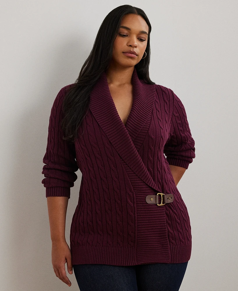 Lauren Ralph Lauren Plus Size Buckled Sweater