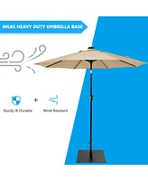 Givimo 40 lbs Square Umbrella Base Stand with for Backyard Patio