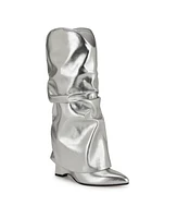 Nine West Women's Amazin Pointy Toe Slouchy Knee High Boots