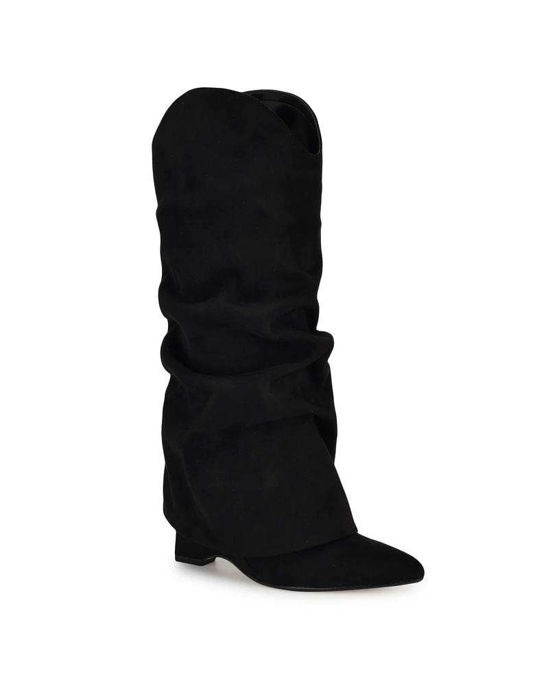 Nine West Women's Amazin Pointy Toe Knee High Dress Boots