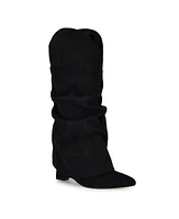 Nine West Women's Amazin Pointy Toe Slouchy Knee High Boots