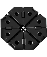Skonyon 4 Pieces Patio Cantilever Offset Umbrella Weights Base Plate Set