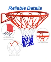 18 Inch Replacement Basketball Rim with All-Weather Net